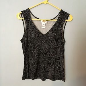 Talbots patterned sleeveless shirt
